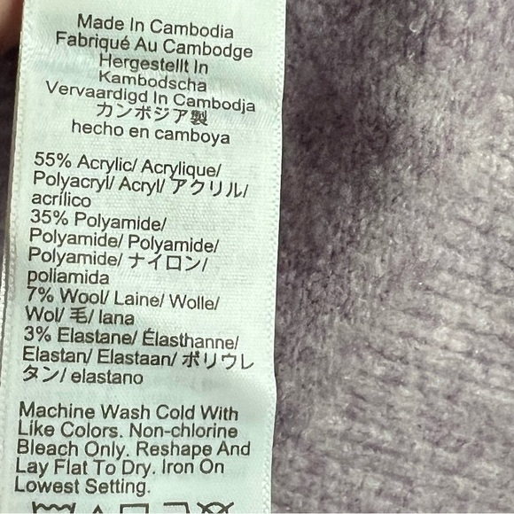 J. Crew Collared V-neck Sweater Polo Extra-Soft Yarn Lavender Pink Heather Wool - Picture 9 of 13